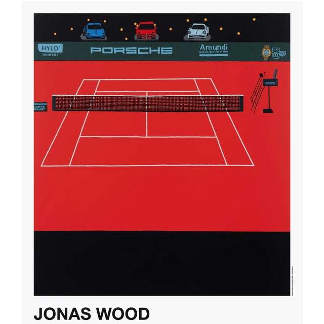 Porsche Tennis Grand Prix Exhibition Poster Accompanied by a Certificate of Authenticity Artist: Jonas Wood Dimensions: 30...