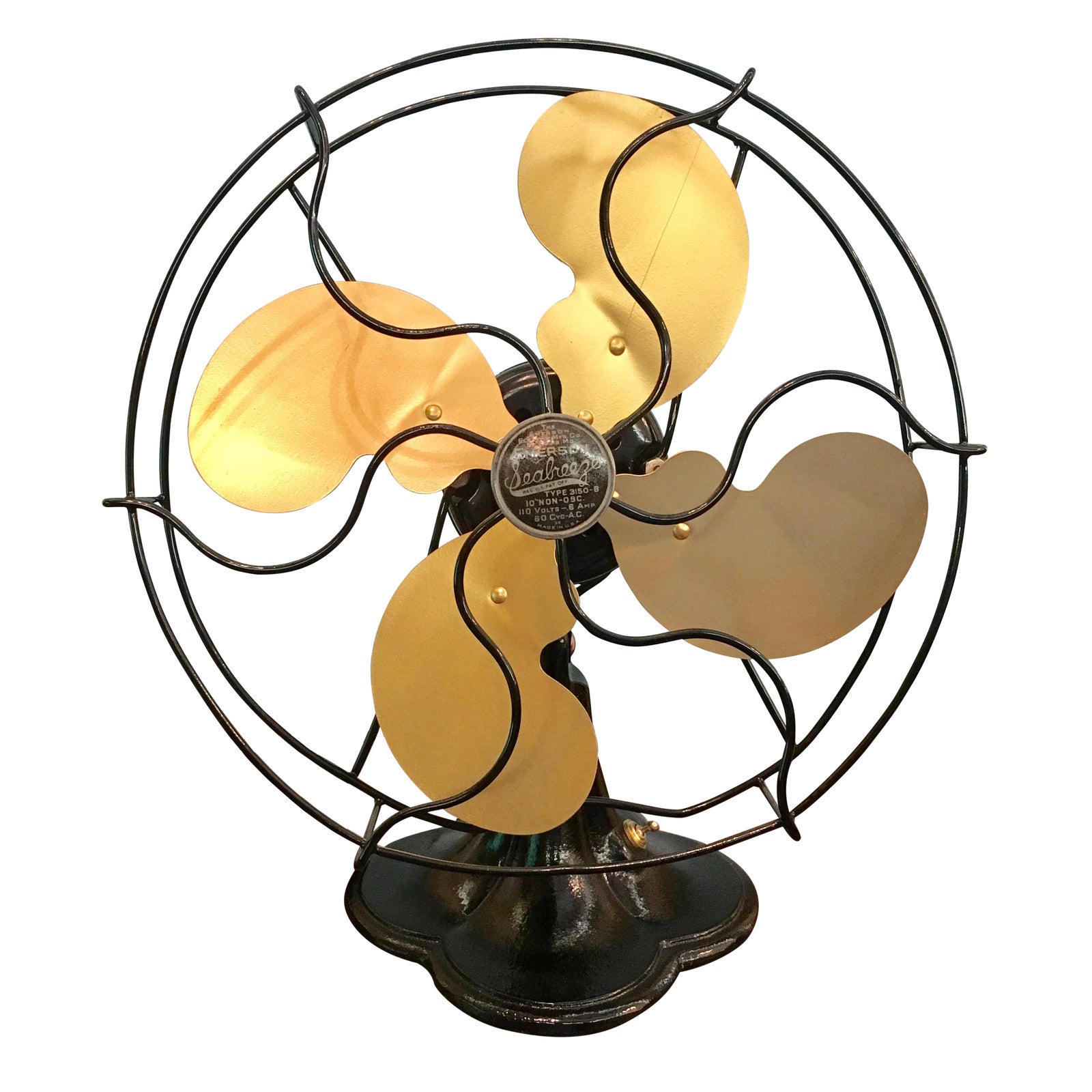 1938 Art Deco Emerson Seabreeze Electric Fan Chairish