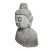 Asian Vintage Stone Garden Buddha Bust Statue For Sale - Image 3 of 6