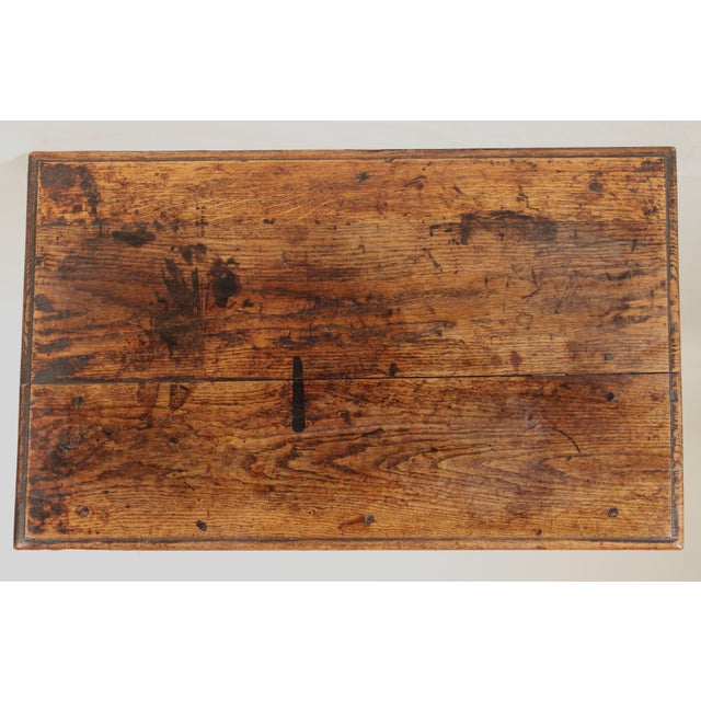 19th Century Antique William and Mary Style Oak Side Table For Sale - Image 5 of 11