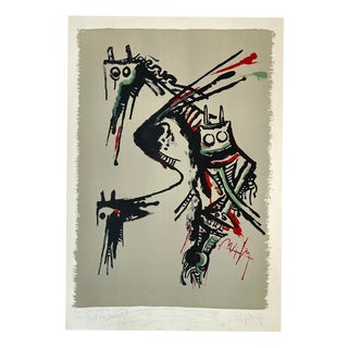 Wifredo Lam, Poster for The May Salon, 1967, Lithograph For Sale