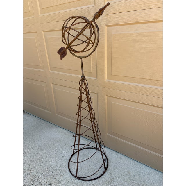 A beautifully crafted large iron armillary sphere, evoking the timeless elegance of classical European gardens. Pieces...