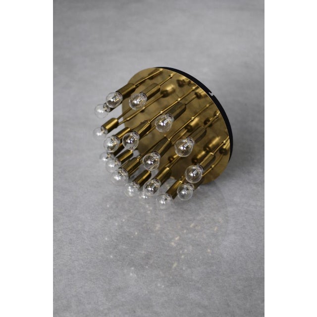Mid-Century Modern German Atomic Brass Ceiling Lamp from Cosack Leuchten, 1960s For Sale - Image 16 of 18