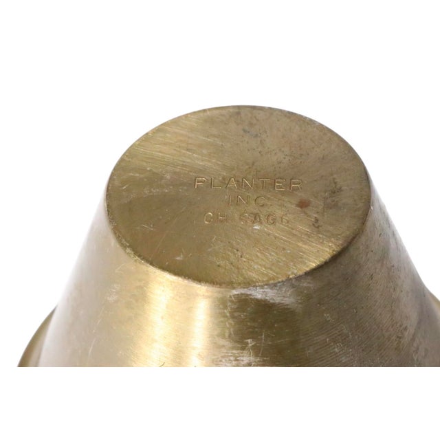 Metal Pr. Mid 20th Century Starburst Wall Hanging Planters by Planter Inc. Chicago For Sale - Image 7 of 18