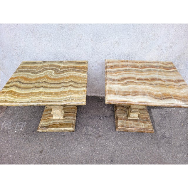 20th Century Faux-Marble Painted Tables, Set of 2 For Sale - Image 14 of 14