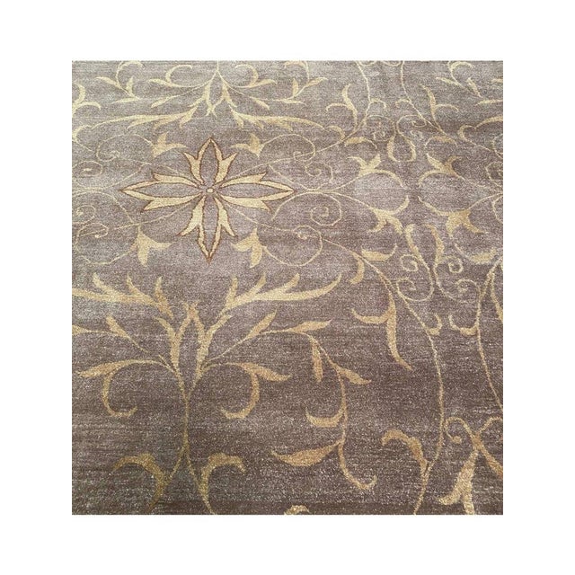 Handwoven Transitional Tibetan Area Rug 10x14 For Sale - Image 11 of 12