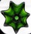 Mid-Century Modern Blenko Emerald Green 7 Point Star Bowl – With Original Label For Sale In Cincinnati - Image 6 of 15