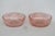 Glass 1930s Anchor Hocking Queen Mary Pair of 2 Berry Bowls Pink Depression Era Glass For Sale - Image 7 of 12