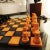 1970s 1970s Rare Colors Luxury Chess Set in Genuine Hand Carved Italian Alabaster of Volterra For Sale - Image 5 of 11