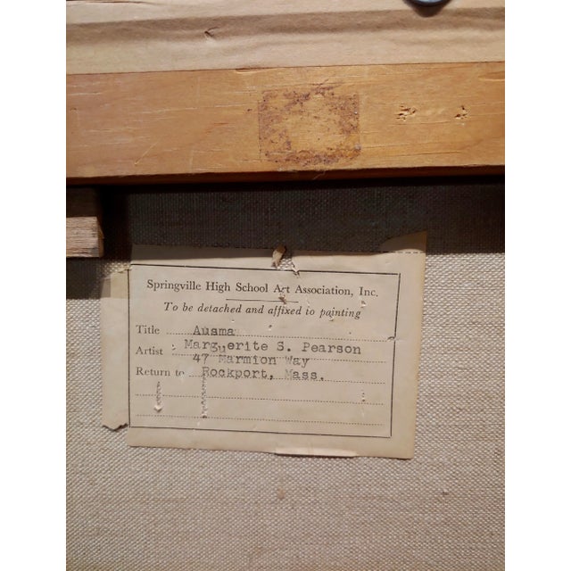 Marguerite Stuber Pearson -Woman in Blue Arranging Her White Roses-Oil Painting For Sale - Image 11 of 12