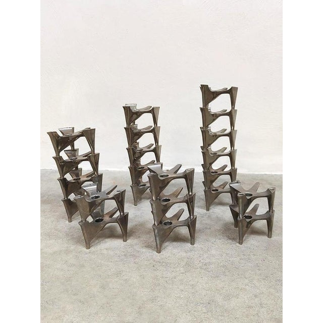 Vintage Vogelflug’ Chrome Candleholder from BMF, 1950s For Sale - Image 4 of 4