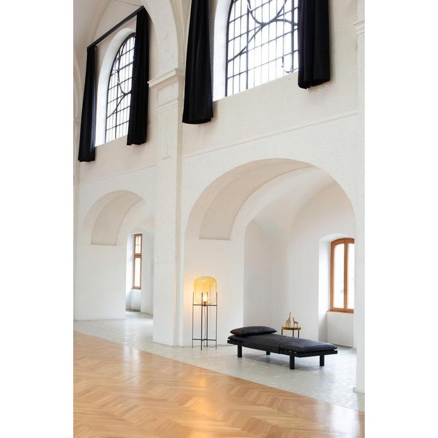 Pallet Daybed 4400G-ON in Dark Grey Velvet and Natural Wood by Sebastian Herkner for Pulpo For Sale - Image 11 of 12