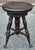Wood 19th Century Oak Revolving Piano Stools With Glass Ball Claw Feet For Sale - Image 7 of 12