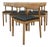 Set of 6 Beech Dining Chairs by Andreu World For Sale