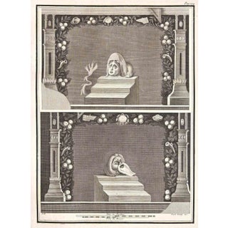 Carlo Oratij, Antiquities of Herculaneum, Original Etching, 18th Century For Sale