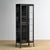 Medicine cabinet from the 1910s, produced by Santo B. Semoff in Sofia, Bulgaria. This cabinet is made of iron and glass,...