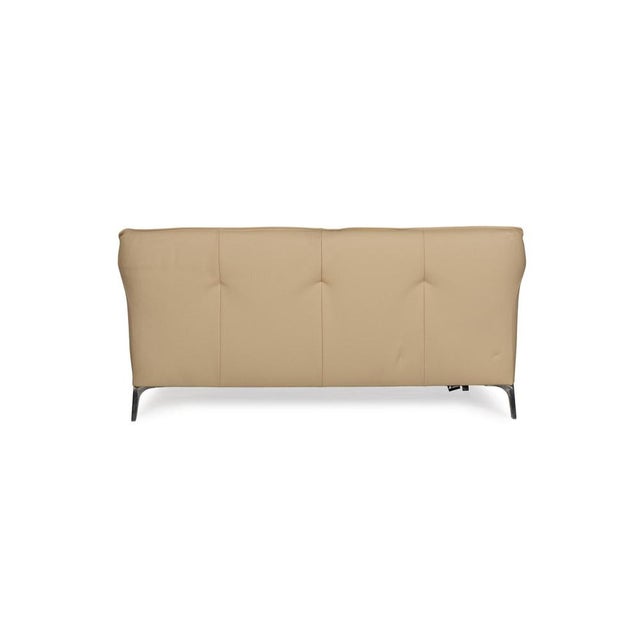 Mayon Leather Two-Seater Cream Sofa from Leolux For Sale - Image 9 of 11