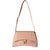 Contemporary Beige Croc Embossed Hourglass Downtown Shoulder Bag For Sale - Image 3 of 9