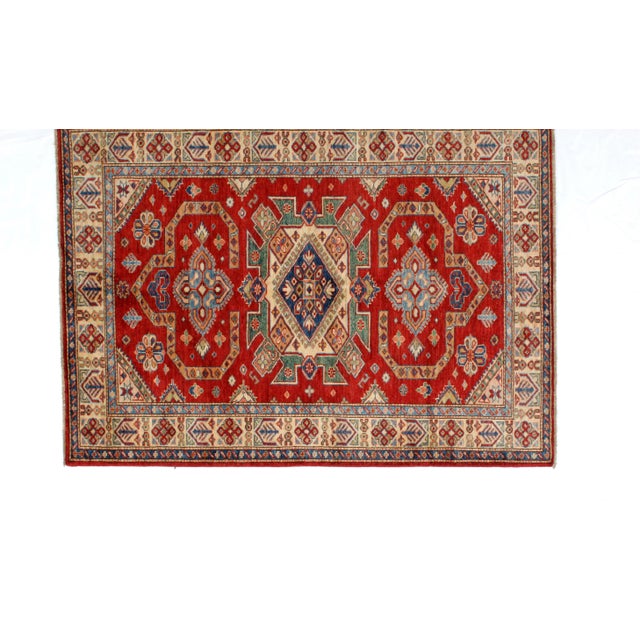 Persian Khotan Ghanzi Wool Rug - 4' X 5'6" For Sale - Image 3 of 10