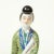 Mid 19th Century Chinese Porcelain Figure of a Court Lady For Sale - Image 5 of 9