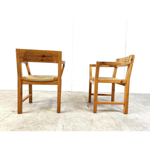 Vintage Scandinavian Pinewood Dining Chairs from GM Mobler, 1960s, Set of 5 For Sale - Image 12 of 13