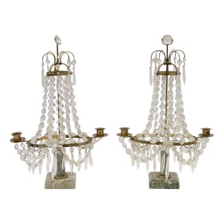 Prism Table Chandeliers, 1890s, Set of 2 For Sale