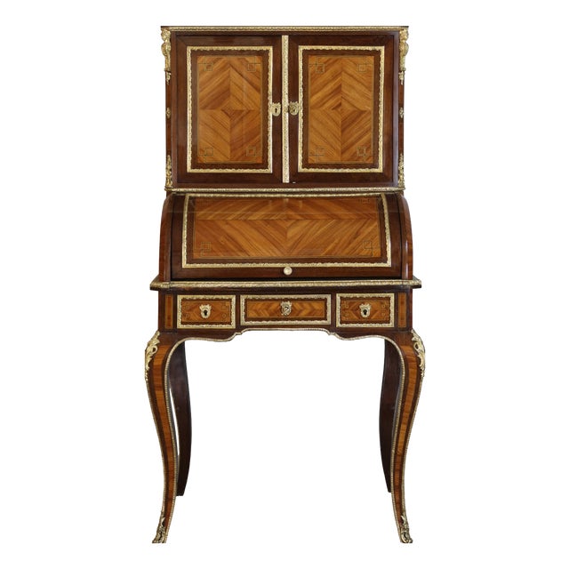 Napoleon III Brown Wood Desk For Sale