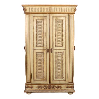 Italian 2-Door Pine Cupboard, Late 19th Century For Sale