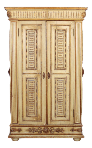 Italian 2-Door Pine Cupboard, Late 19th Century
