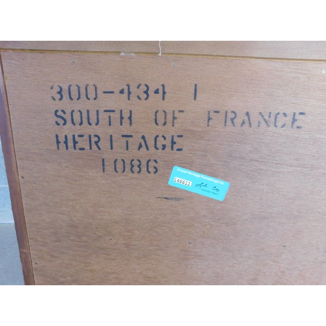 Wood Drexel Heritage South of France Louis XV Style Wardrobe Chest For Sale - Image 7 of 16