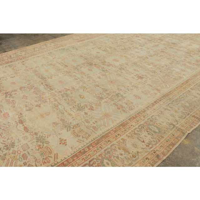 Traditional Oversized Persian Mahal Rug With Farahan Inspired Floral Patterns - Rug & Kilim For Sale - Image 3 of 7