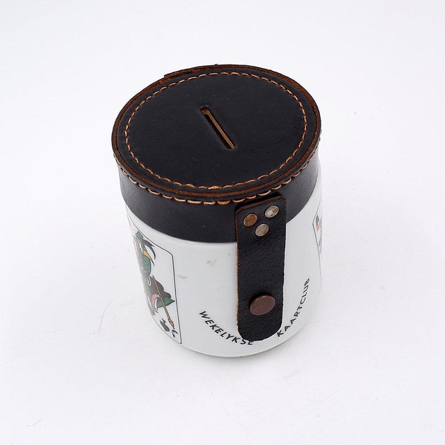 Black Collectible Porcelain Money Box by Helmout Krüger, Berlin, 1950-1960s For Sale - Image 8 of 13