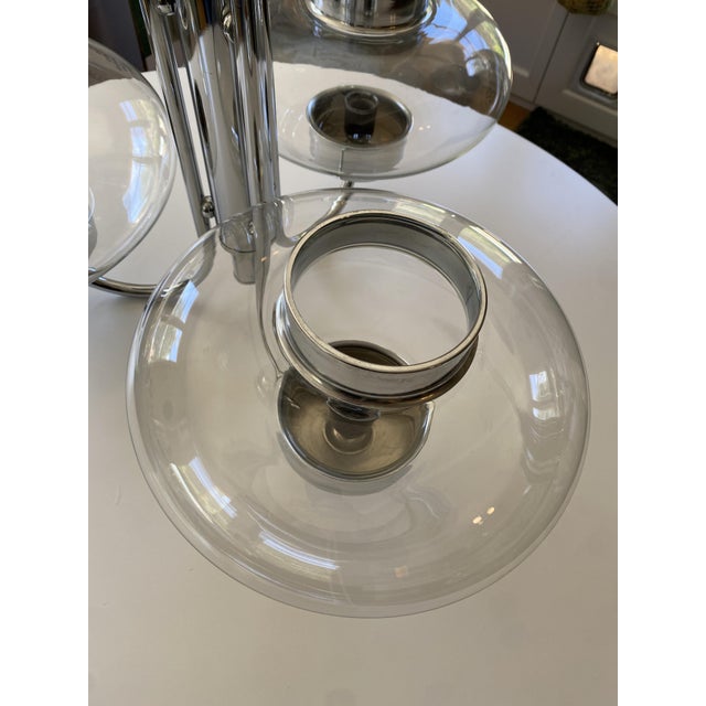 Metal Space Age Chandelier in Chromed Metal, 1970s For Sale - Image 7 of 18