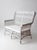 Early 20th Century Antique Early 20th Century White Wicker Loveseat For Sale - Image 5 of 15