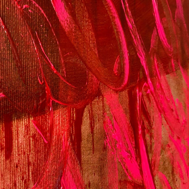 Textile Contemporary Abstract Soil and Oil on Canvas "Transition" by Paul Landauer For Sale - Image 7 of 9