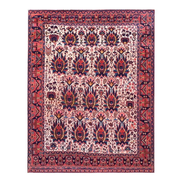Late 19th Century S.E. Persian Afshar Carpet ( 5'2" x 6'7" - 157 x 201 ) For Sale