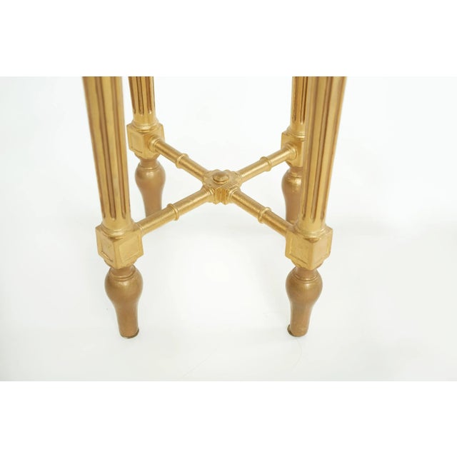 19th Century Wood Framed Onyx Top Side Tables - a Pair For Sale - Image 4 of 11