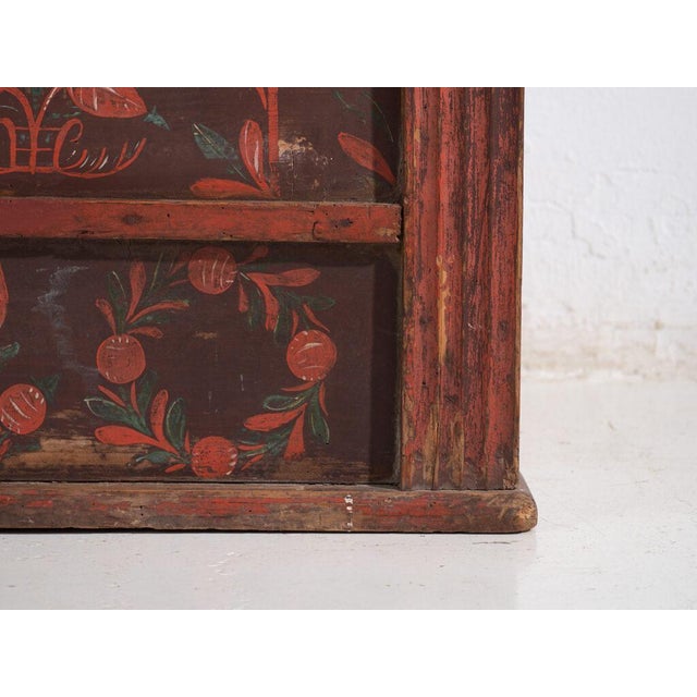 Painted Bridal Trunk, 1891 For Sale - Image 9 of 14