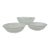 Vintage Arcoroc Fleur Salad Serving Bowl & 2 Small Bowls Clear Glass Leaf Design - Set of 3 For Sale