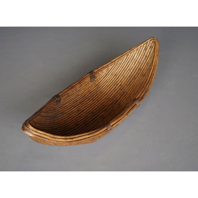 Large Rattan Fruit Basket, 1970s For Sale - Image 9 of 12