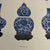 Amazingly beautiful antique print of classic blue and white Chinese porcelain vases (three). Ready for matting and framing.