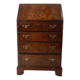 Mid 20th Century Diminutive Burl Desk For Sale
