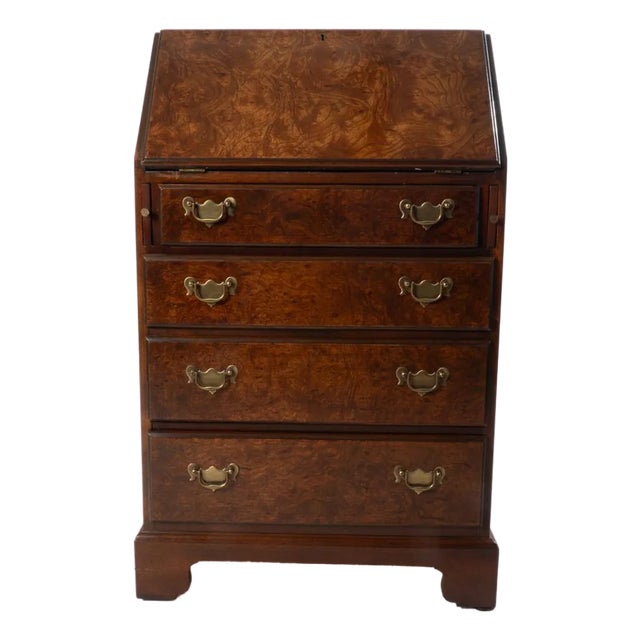 Mid 20th Century Diminutive Burl Desk For Sale