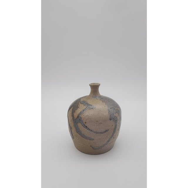 Brown Mid 20th Century Studio Pottery Weed Pot For Sale - Image 8 of 11