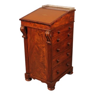 Regency Mahogany Davenport with Tilting Mechanism, 1810s For Sale