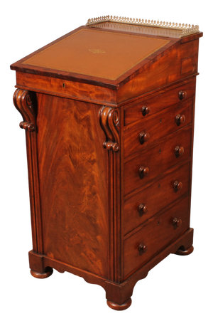 Regency Mahogany Davenport with Tilting Mechanism, 1810s