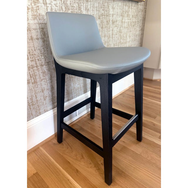 Black Poliform Ventura Counter Stool by Jean-Marie Massaud Five Available For Sale - Image 8 of 15