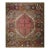 1920s Antique Medallion Tribal Jerusalem Carpet Israeli Bezalel Marbediah Rugs For Sale