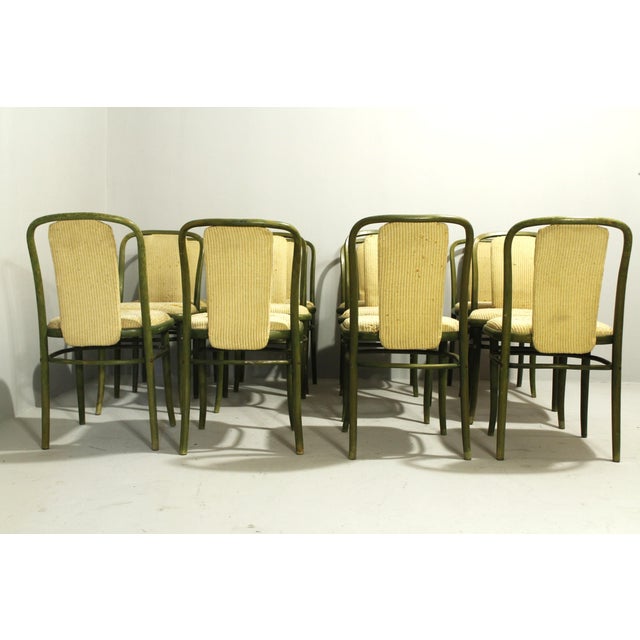 Forest Green Vintage Project Chairs, 1970s, Set of 12 For Sale - Image 8 of 17
