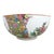 Ceramic Oversized Chinese Rose Medallion Punch Bowl Flower Garden & Butterflies C1930 For Sale - Image 7 of 15